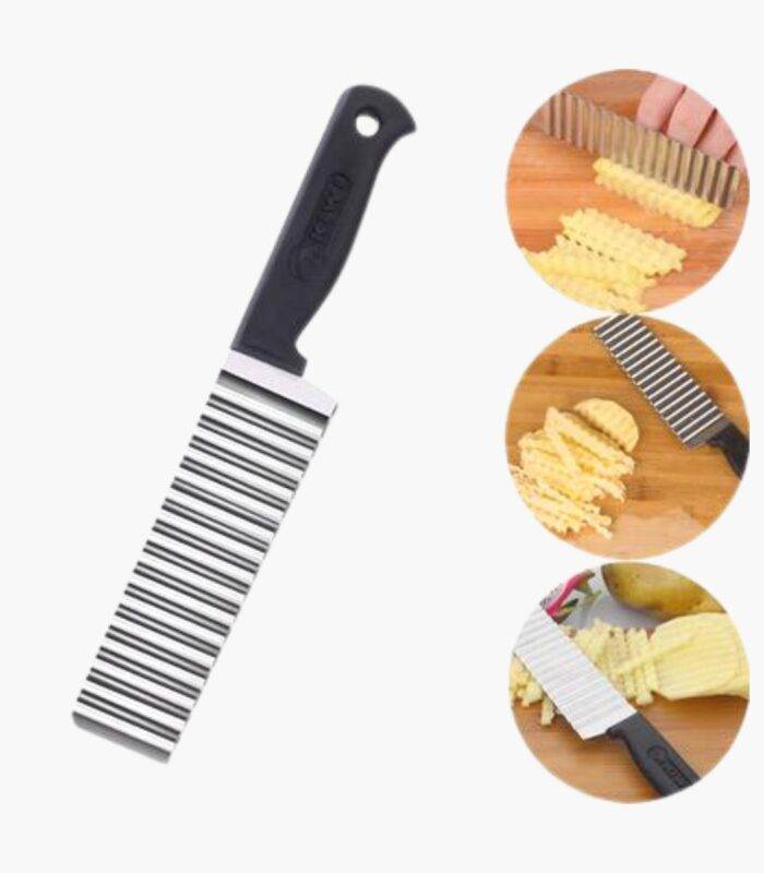 Potato Fries Cutter Wrinkle Knife